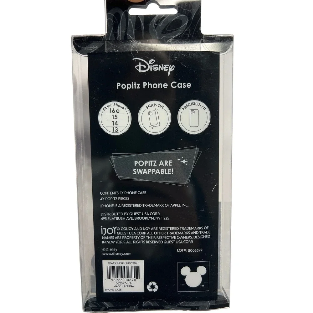 Disney Popitz iPhone Case Purple Halloween Snap On 13‎ 14 15 16e